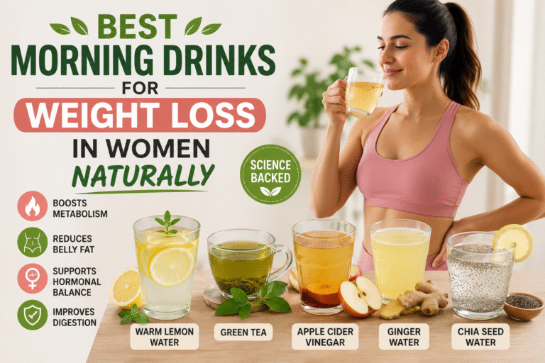 Read more about the article Best Morning Drinks for Weight Loss in Women Naturally (That Actually Work)