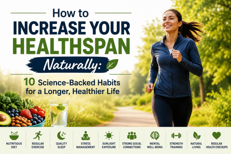Read more about the article How to Increase Your Healthspan Naturally: 10 Science-Backed Habits for a Longer, Healthier Life