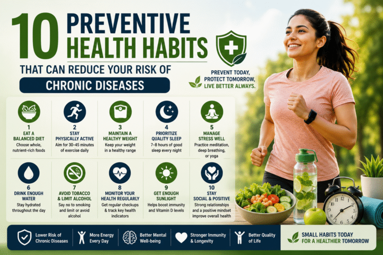 Read more about the article 10 Preventive Health Habits That Can Reduce Your Risk of Chronic Diseases