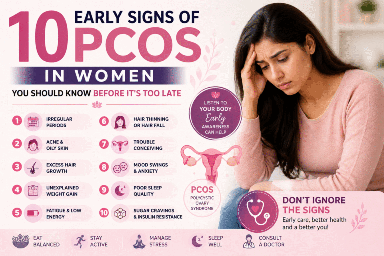 Read more about the article 10 Early Signs of PCOS in Women You Should Know Before It’s Too Late
