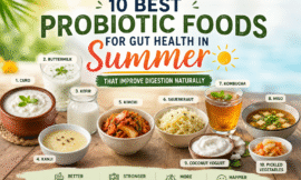 What are the 10 best probiotic foods for gut health in summer that improve digestion naturally?