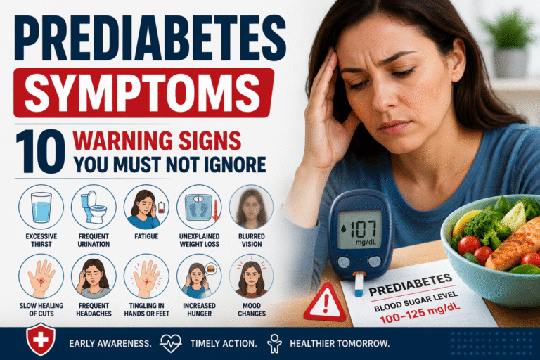 Read more about the article Prediabetes Symptoms: 10 Early Warning Signs You Must Not Ignore