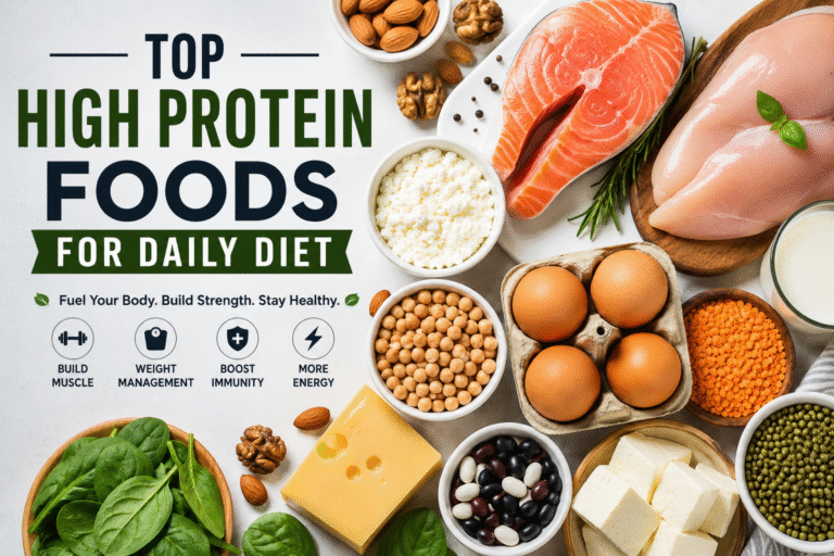 Read more about the article Best High-Protein Foods For Daily Diet: Best Protein-Rich Foods for Better Health