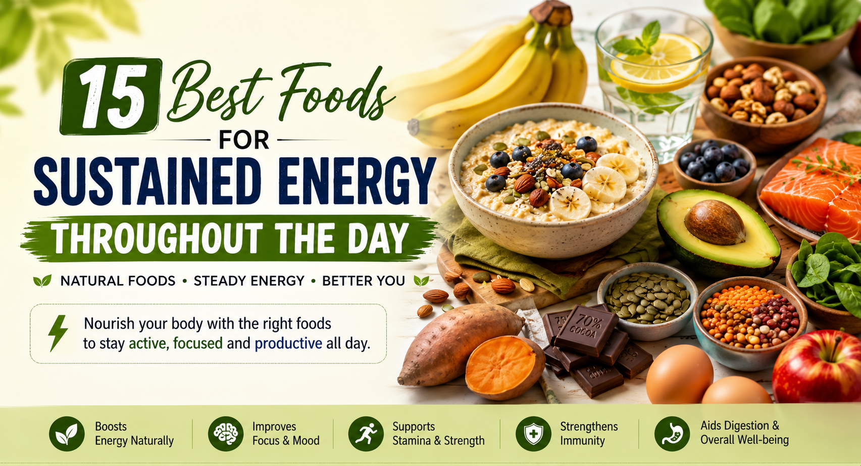 Best Foods for Sustained Energy Throughout the Day