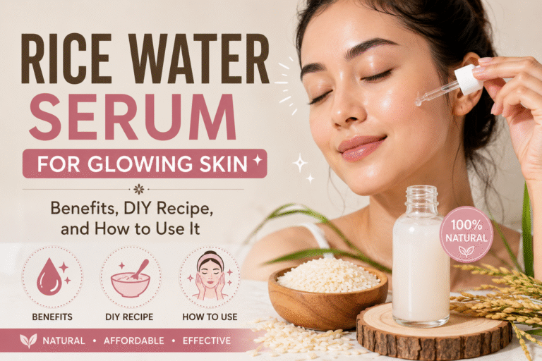 Read more about the article Rice Water Serum for Glowing Skin: Benefits, DIY Recipe, and How to Use It