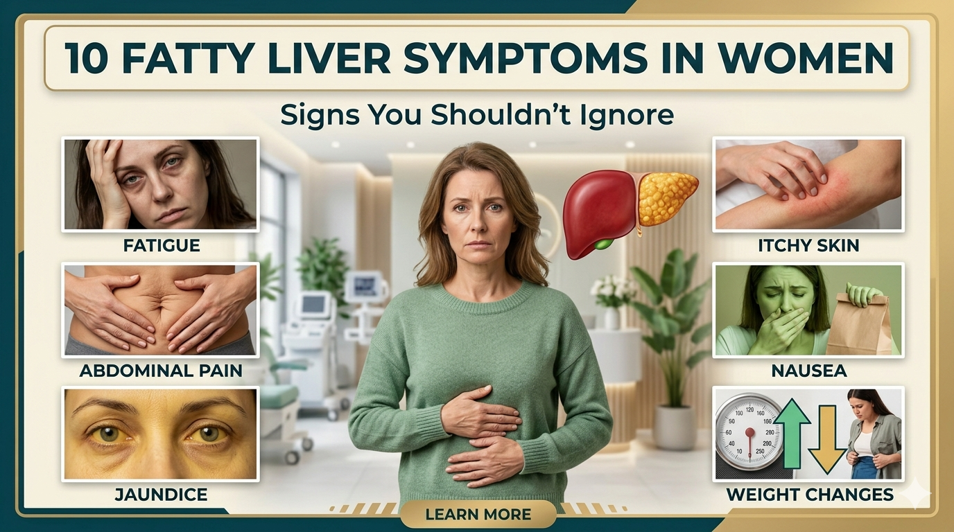 fatty liver symptoms in women