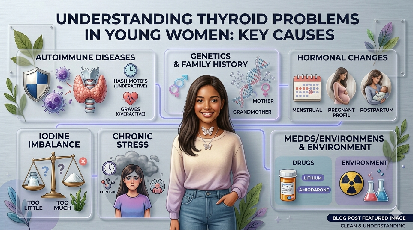 Causes of thyroid in young women